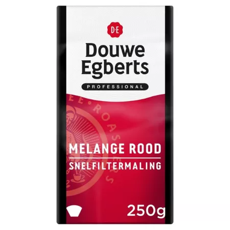 Douwe Egberts Melange Rood Snelfilter (24x 250gr)