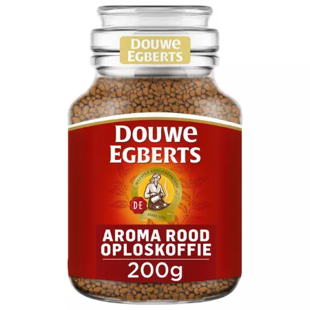 Douwe Egberts Moccona Oploskoffie Aroma Rood (200gr)