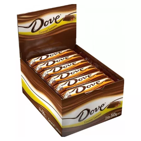 Dove Liaison Caramel Chocoladereep (24x 50gr) - Afbeelding 2