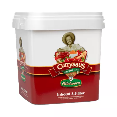 Oliehoorn currysaus (2,5 liter)