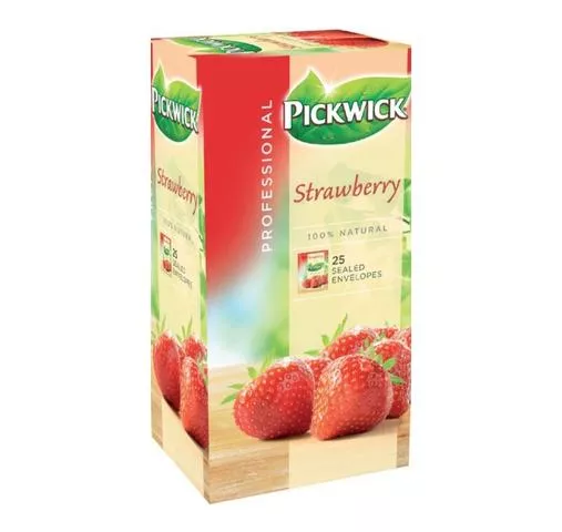 Pickwick Professional Aardbei (75x 2gr) (3) Pickwick Professional Aardbei voorkant