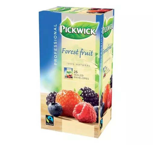 Pickwick Professional Bosvruchten Fairtrade (75x 2gr) (4) Pickwick Professional Bosvruchten zijkant