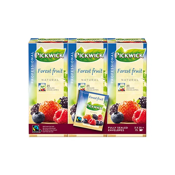 Pickwick Professional Bosvruchten Fairtrade (75x 2gr) Pickwick Professional Bosvruchten Fairtrade