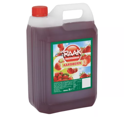 Raak Vruchtensiroop Aardbeien (5 liter)