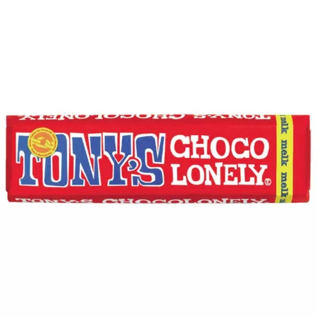 Tony’s Chocolonely reep melkchocolade 50 gr