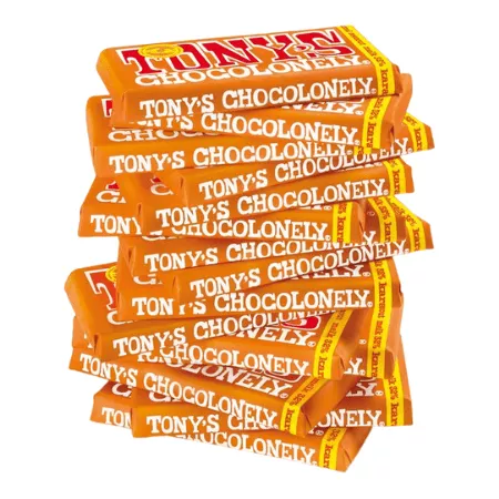 Tony's Chocolonely Reep Melkchocolade Karamel & Zeezout (15x 180gr) - Afbeelding 3