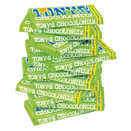 Tony's Chocolonely Reep Pure Chocolade Amandel & Zeezout (15x 180gr) - Afbeelding 3