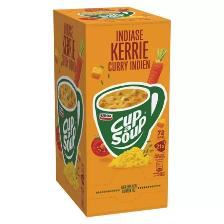 Unox Cup-a-Soup Indiase Kerrie – 21 x 175 ml