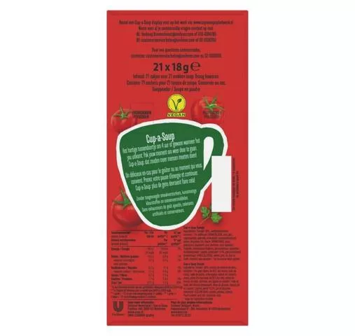 Unox Cup-a-Soup Tomaat (21x 175ml) - Afbeelding 2