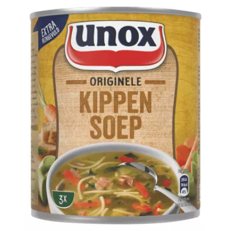 Unox stevige kippensoep blik – 12 x 0,8 liter (1)
