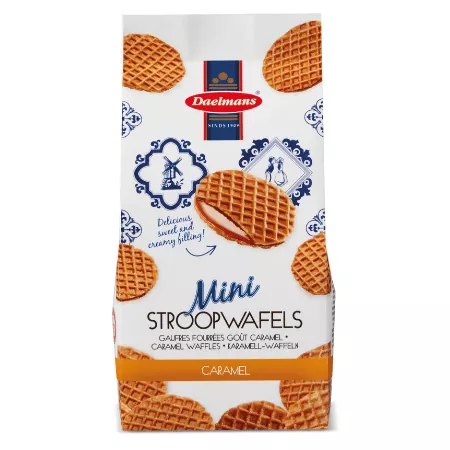 Daelmans mini stroopwafels blokbodemzak 200 gr (1)