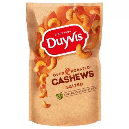 Duyvis dry roasted cashews 125 gr