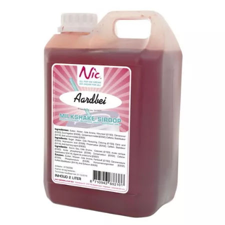 Frusco milkshakesiroop aardbei (2 liter)