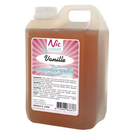 Frusco milkshakesiroop vanille (2 liter)