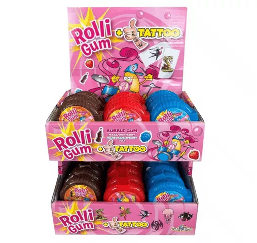 Funny Candy Rolligum (30x 15gr) Funny Candy Rolligum