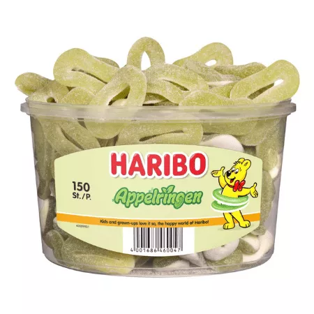 Haribo Appelringen (150 stuks)