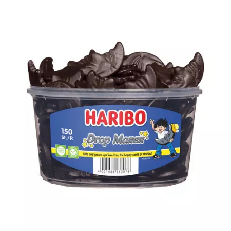 Haribo Drop Halve Manen (150 stuks)