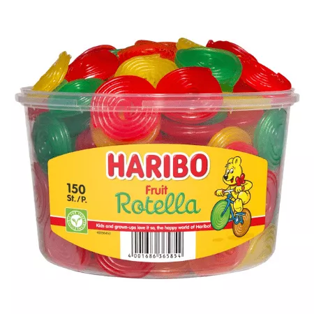 Haribo Fruit Rotella (150 stuks)