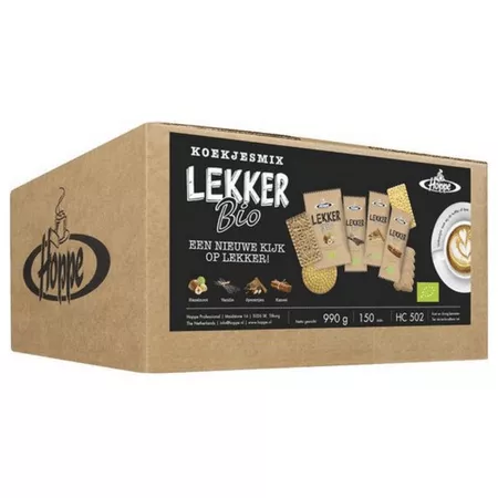 Hoppe Koffiekoekjes Koekjesmix Lekker Bio (150 stuks)