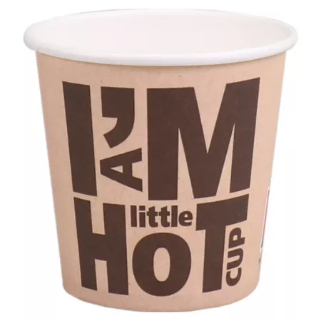 Kartonnen beker i’am little hot cup (50x 100ml) (1)