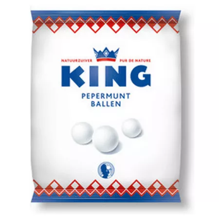 King pepermuntballen zak 250 gr (1)