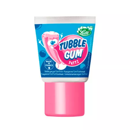 Lutti tubble gum fruit tube 35 gr (1)