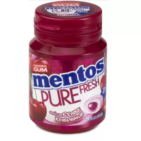 Mentos Gum Pure Fresh Kers Bottle (6x 30 stuks)