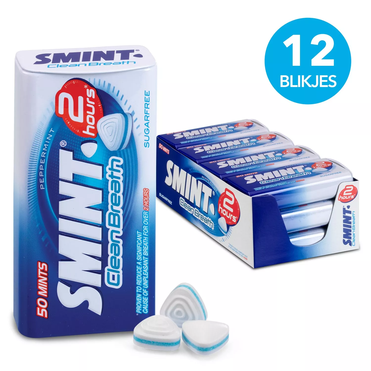 Smint 2 Hours Clean Breath Peppermint (12x 35gr)