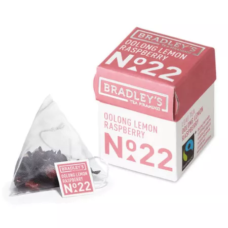 Bradley's Piramini Oolong Lemon Raspberry Thee (30 stuks) - Afbeelding 2