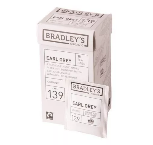 Bradley's organic earl grey 2gr (4x 25 stuks) (1)