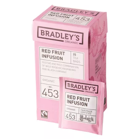 Bradley’s organic red fruit infusion 1,5gr (4x 25 stuks)