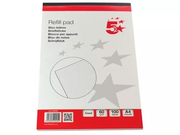 5-star-schrijfblok-ft-a4-gelijnd-100-vel-c924582