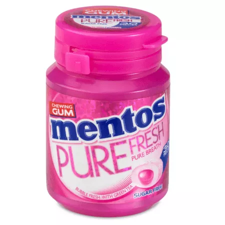 Mentos Gum Pure Fresh Bubblefresh pot (6x 30 stuks)