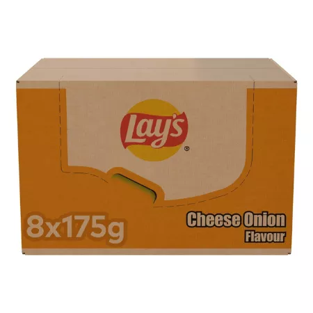 Lay’s chips cheese onion (8x 175gr) (1)