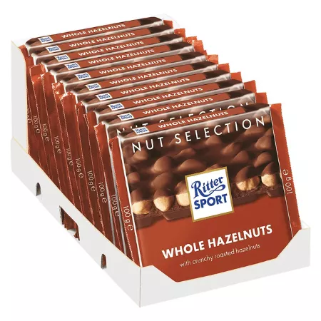 Ritter Sport melk hele hazelnoot (10x 100gr) (1)