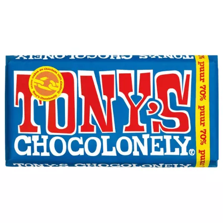 Tony’s Chocolonely reep pure chocolade 70% (15x 180gr)