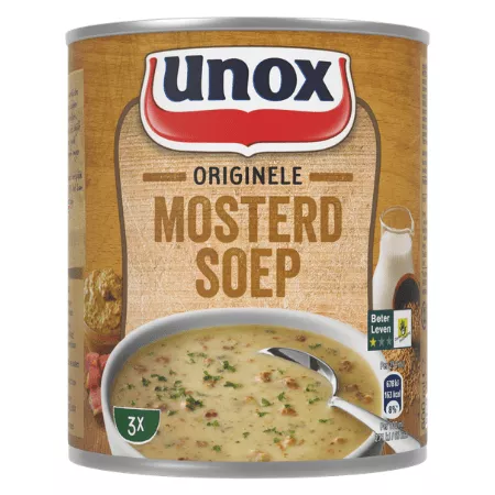 Unox stevige mosterdsoep blik – 6 x 0,8 liter (1)