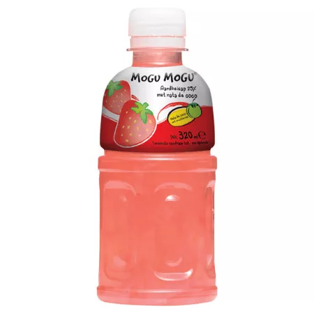 Mogu mogu aardbei fles (6x 320ml)