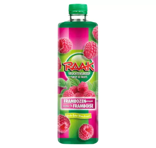 Raak vruchtensiroop framboos (6x 750ml)