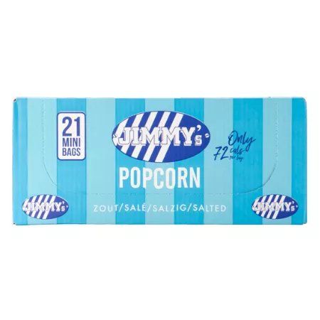 Jimmy’s popcorn zout mini bag (21x 17gr) (1)