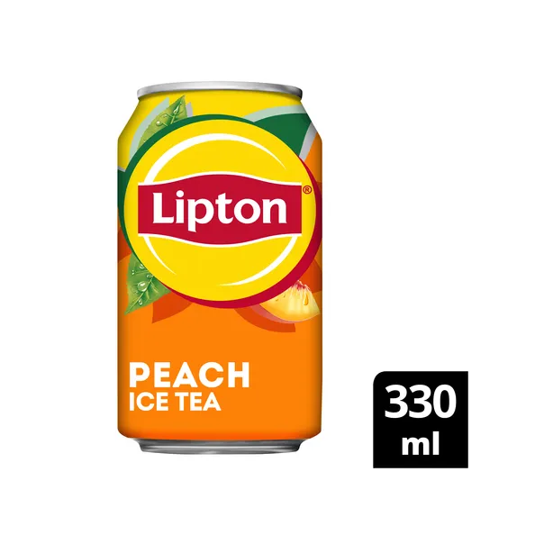 Lipton ice tea peach no bubbles blik (24x 33cl) (1)