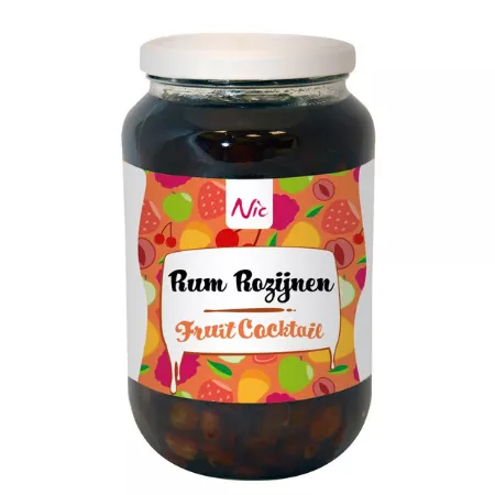 Frusco rum-rozijnen op dikke siroop pot (1,15kg)