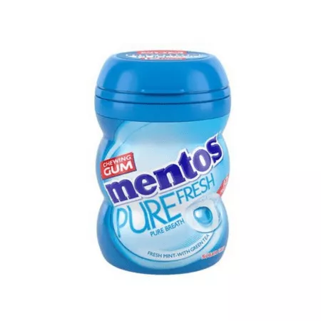 Mentos Gum Purefresh Freshmint Minipotje (10x 12 stuks)