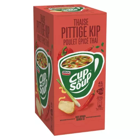 Unox Cup-a-Soup Thaise Pittige Kip 21 x 175 ml