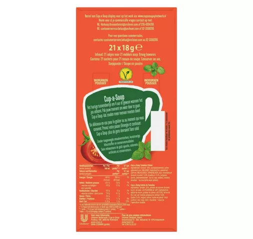 Unox Cup-a-Soup Tomaten Creme (21x 175ml) - Afbeelding 4