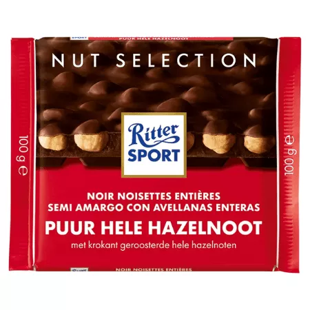 Ritter Sport Puur Hele Hazelnoot (10x 100gr)