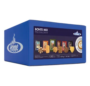 Hoppe koffiekoekjes bonte mix 6 soorten (150 stuks) Hoppe Koffiekoekjes Bonte Mix