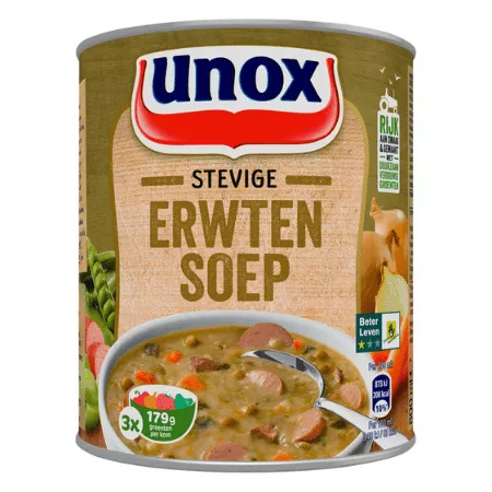 Unox Stevige Erwtensoep Blik (12x 0,8 liter)