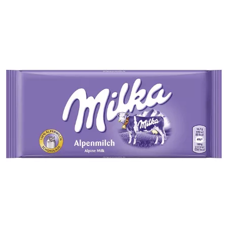 Milka alpenmelk flowpack (24x 100gr)