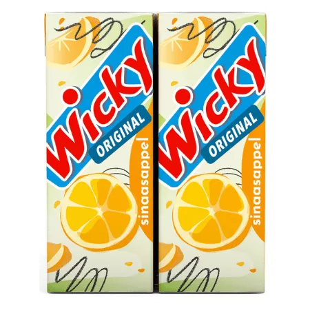 Wicky drink sinaasappel pakje 20cl (3x 10-pack)